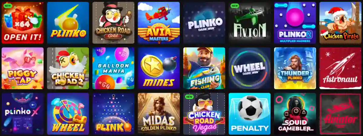 Legion Bet Instant Casino Games